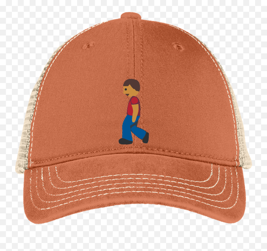 Man Walking Emoji Dt630 District Mesh Back Cap - Hat,Gucci Emoji