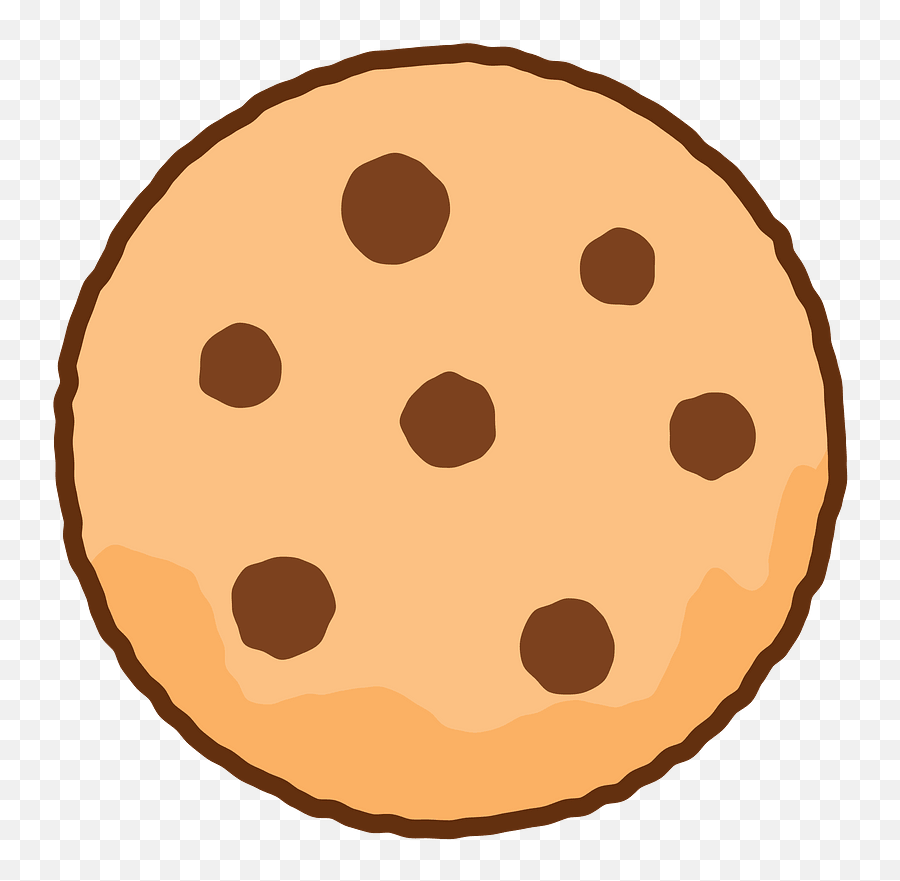 Chocolate Chip Cookie Clipart Free Download Transparent - Clipart Of Cookie Emoji,Chocolate Pudding Emoji