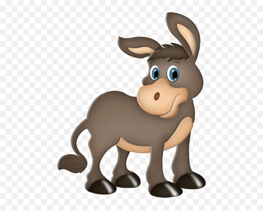 Download Donkey Horse Cartoon Drawing - Donkey Cartoon Clipart Emoji,Donkey Emoticon