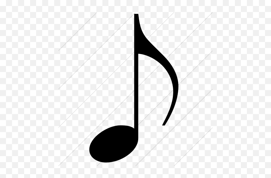 Iconsetc Classica Music Note Icon - Black Simple Music Notes Emoji,Music Notes Emoticon