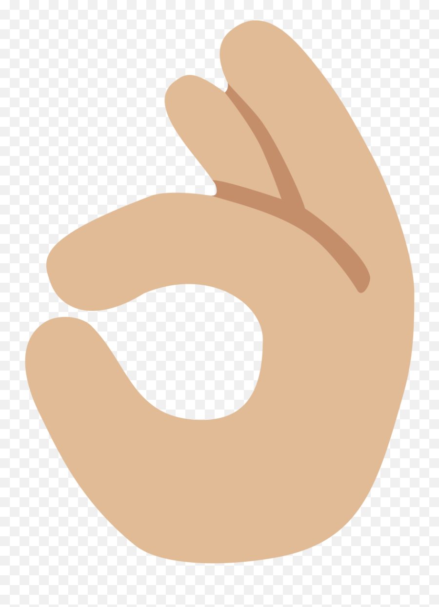 Emoji U1f44c 1f3fc - Okay Hand Emoji Png,Peace Finger Emoji