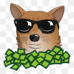 Money Doge Twitch Emote - Cat Emote Png Emoji,Doge Emoji