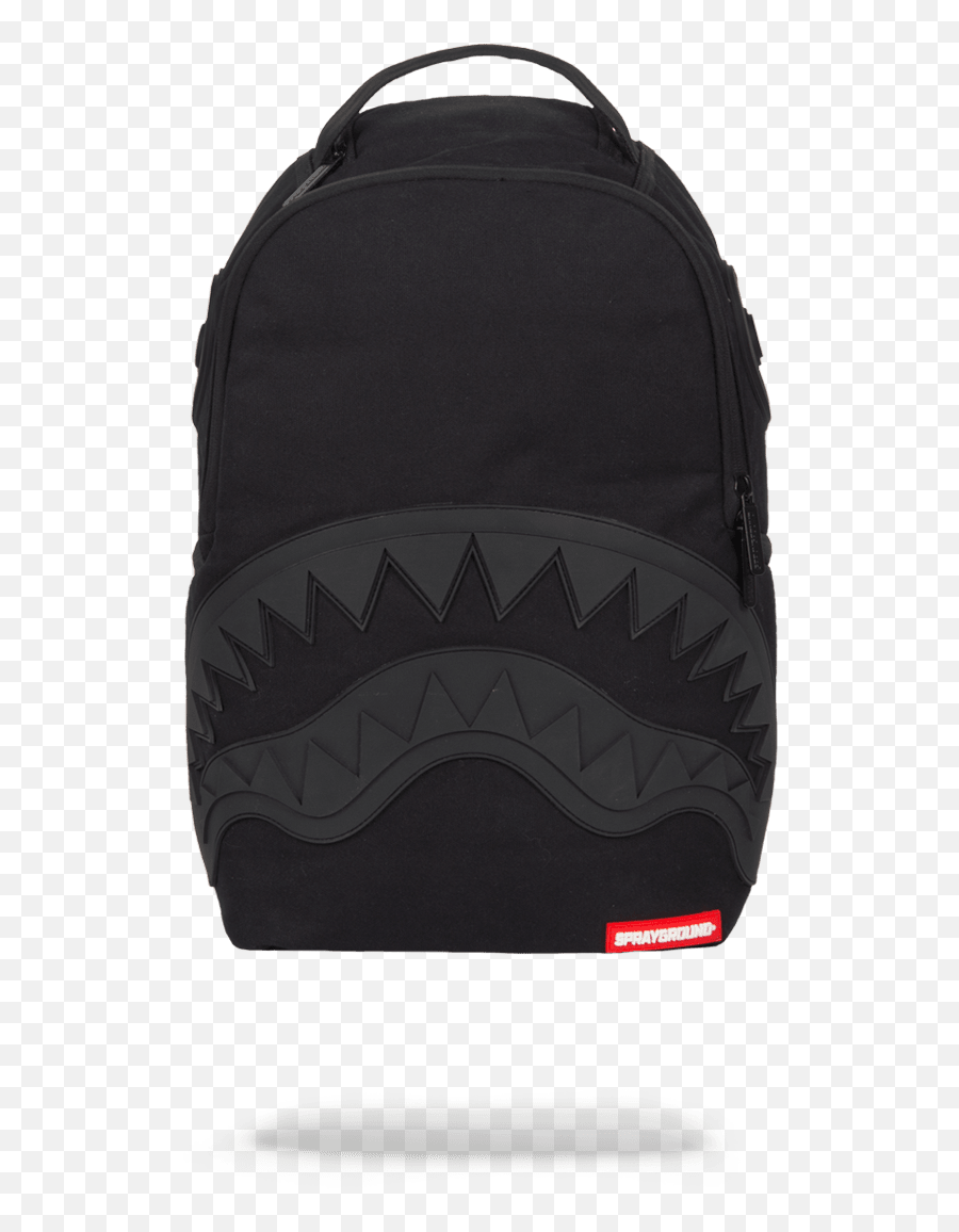 Sprayground Ghost Rubber Shark Backpack - All Black Sprayground Bookbag Emoji,White Emoji Backpack