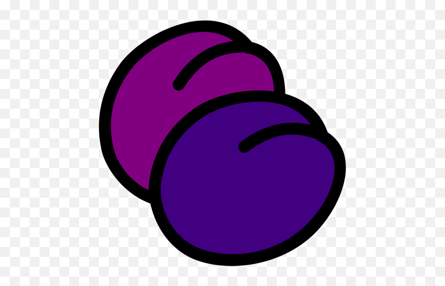 Plum Fruit Icon Vector Drawing - Plums Clipart Emoji,Every Apple Emoji