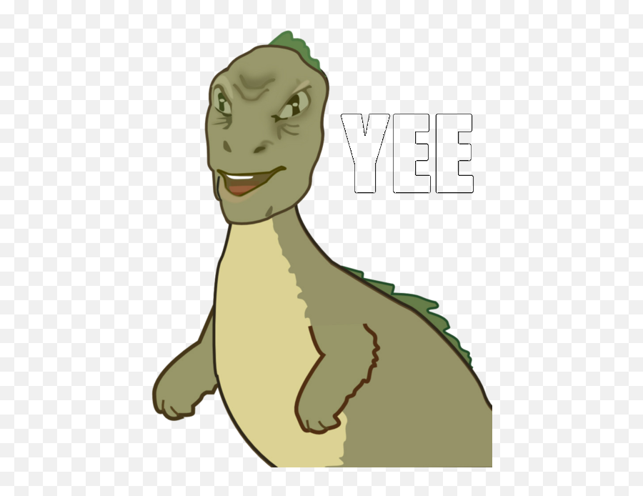 Yee Dinosaur Transparent Png Clipart - Yee Png Emoji,Dinosaur Emoticons