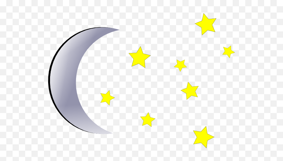 Transparent Png Clipart Free Download - Moon And Stars Png Clipart Emoji,Crescent Moon And Star Emoji