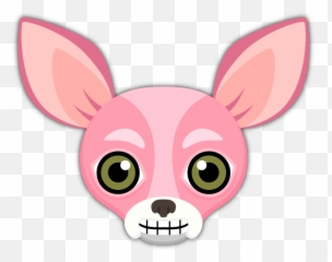 Pink Valentines Chihuahua Emoji Stickers - Cute Chihuahua Clipart,Eh Emoji