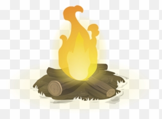 Free Campfire Fire Vectors - Logs Clipart Emoji