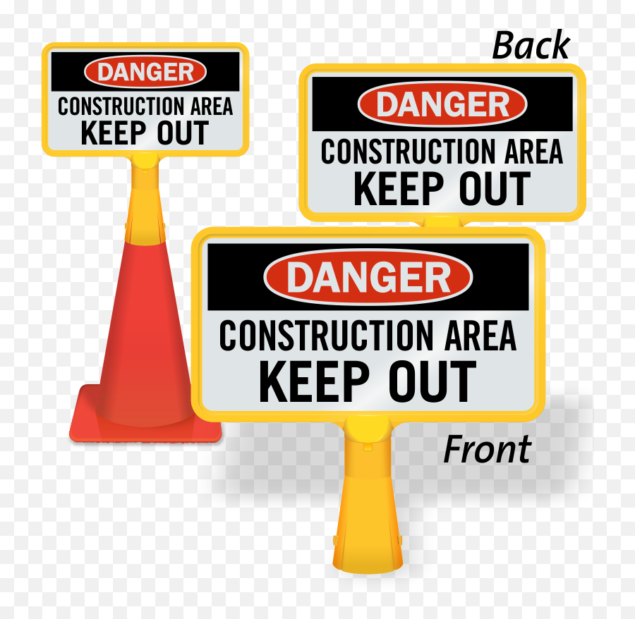 Download Construction Area Keep Out - Sign Emoji,Wet Emoji Transparent