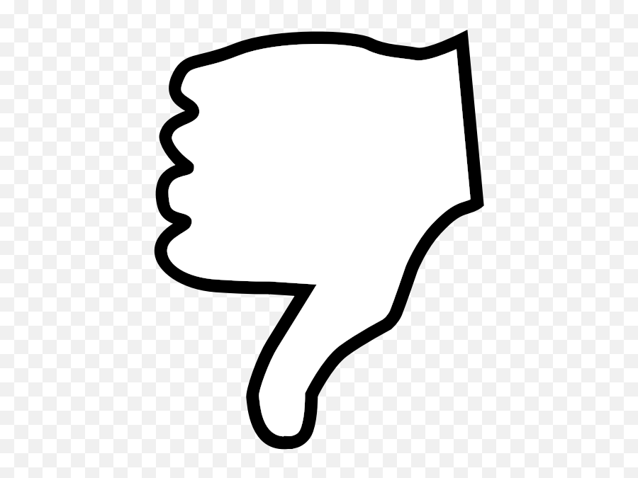 Thumb Down Symbol With Right Hand - Thumbs Down Clipart Emoji,Ok Hand Emoji