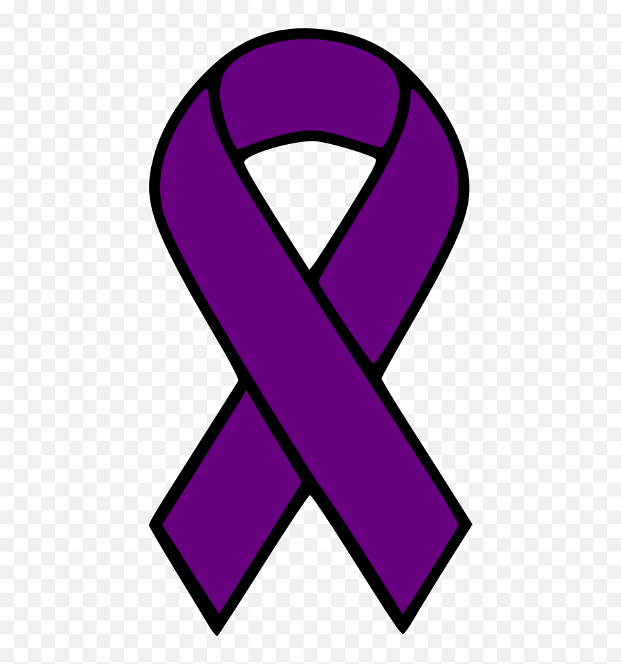 Blue Cancer Ribbon Png Clipart - Outline Cancer Ribbon Vector Emoji,Awareness Ribbon Emoji