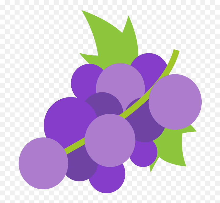 Grapes Emoji Clipart - Transparent Png Grapes Vector Png,Grape Emoji