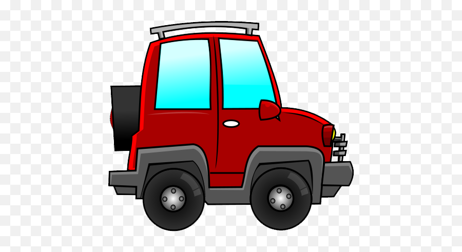 Jeep Clipart Cute Jeep Cute - Red Suv Cartoon Emoji,Jeep Emoji