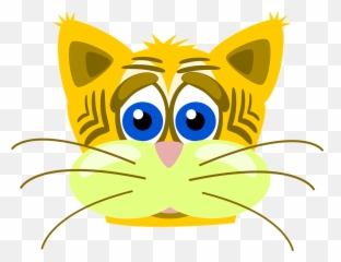 Free Photo Inkscape Sad Vector Cat - Face Clipart Emoji