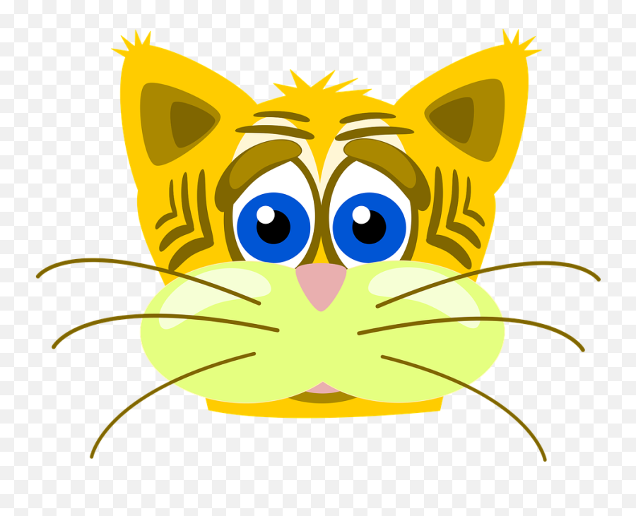 Free Photo Inkscape Sad Vector Cat - Sad Cat Face Clipart Emoji,Cat Emoji