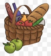 Picnic Basket Clipart - Superfood Emoji,Basket Emoji