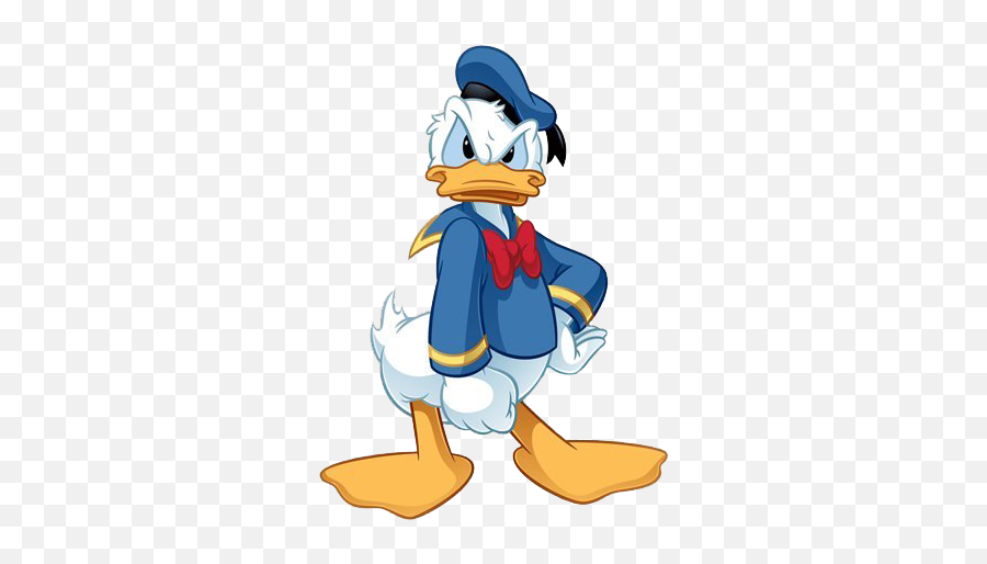 Donald Angry Clipart - Upset Donald Duck Angry Full Size Classic Donald Duck Angry Emoji,Duck Face Emoji