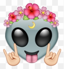 Alien Area51 Aesthetic Emoji - Sticker