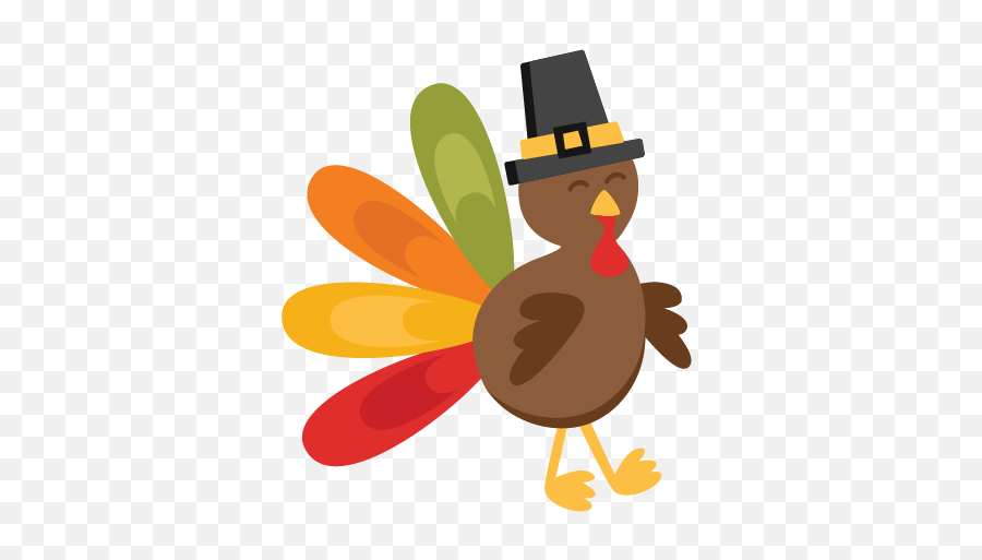 Transparent Background Cute Thanksgiving Clipart Happy - Clipart Cute Cartoon Turkey Emoji,Turkey Emojis
