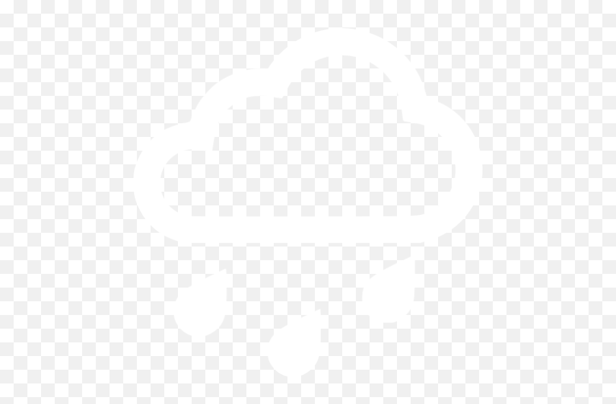 White Rain Icon - Free White Weather Icons White Rain Icon Png Emoji,Rain Emoticon