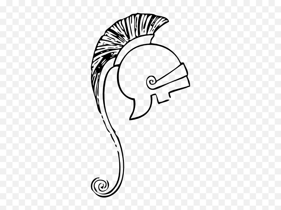 Free Spartan Warrior Cliparts Download - Easy Athena Helmet Drawing Emoji,Spartan Helmet Emoji
