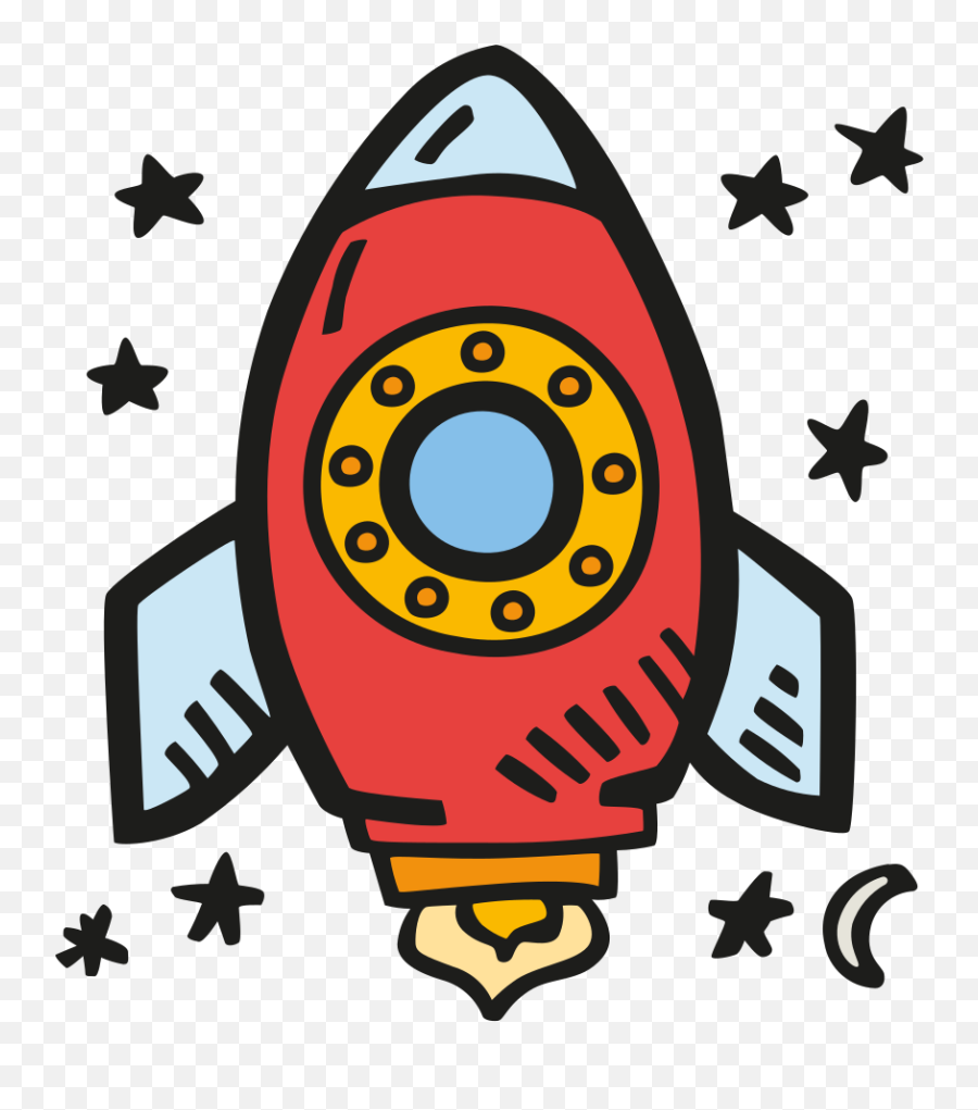 Space Rocket Icon - Space Rocket Clipart Black And White Emoji,Flag And Rocket Emoji