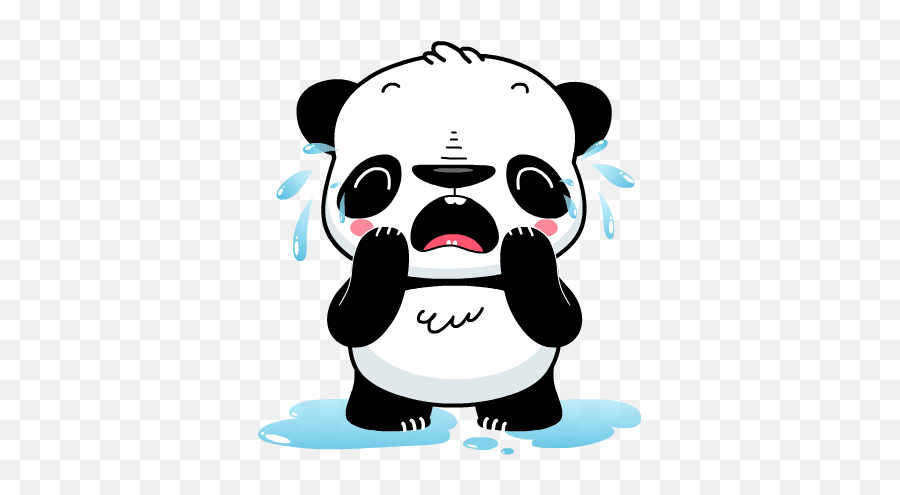 Panda Emoji - Panda Animated Emoji,Sad Panda Emoji