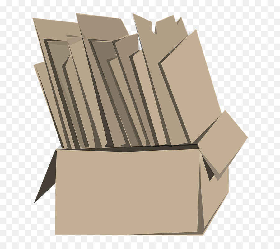 Box Cardboard Files - Boxes Clip Art Emoji,Cardboard Box Emoji