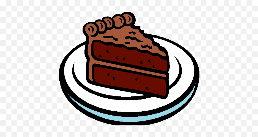 Collection Of Chocolate Cake Clipart - Chocolate Cake Slice Clipart Emoji,Cute Emoji Cakes
