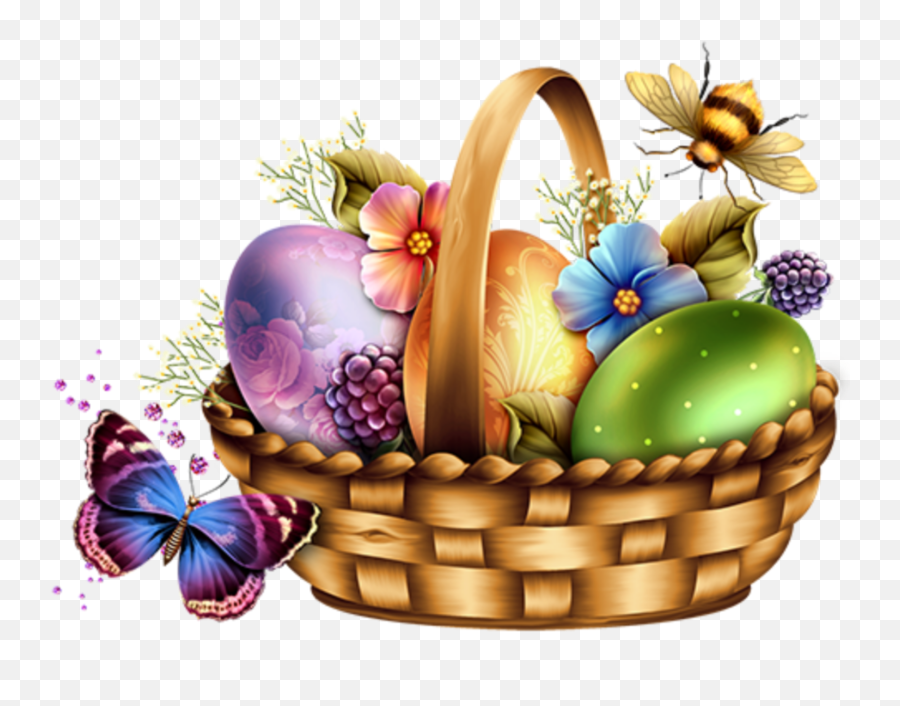 Eggs Easter Basket - Easter Png Emoji,Easter Basket Emoji