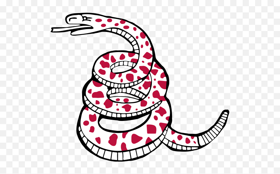 Gadsden Red And White Confederate Rattler Details - Clip Art Emoji,Confederate Flag Emoji