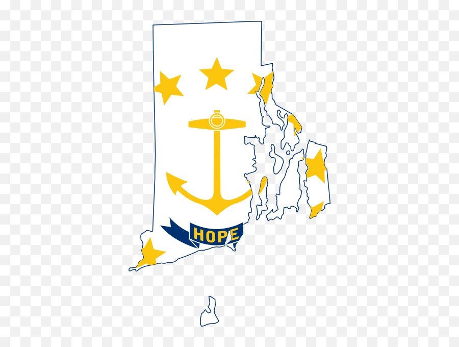 Flag - Rhode Island Map With Flag Emoji,West Indian Flag Emoji