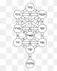 Tree Of Life Bahir Hebrew - Kabbalah Emoji