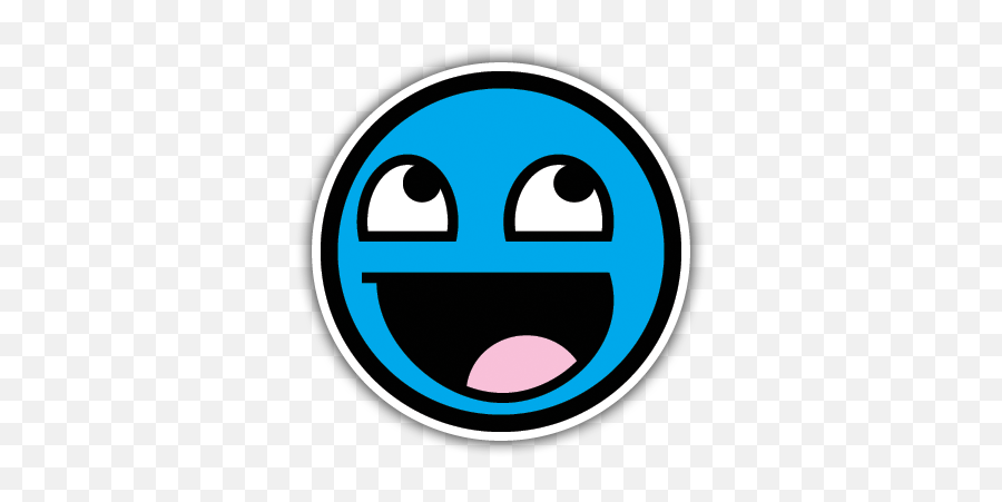 Blue Smiley - Smiley Face Jdm Emoji,Hot Emoticon