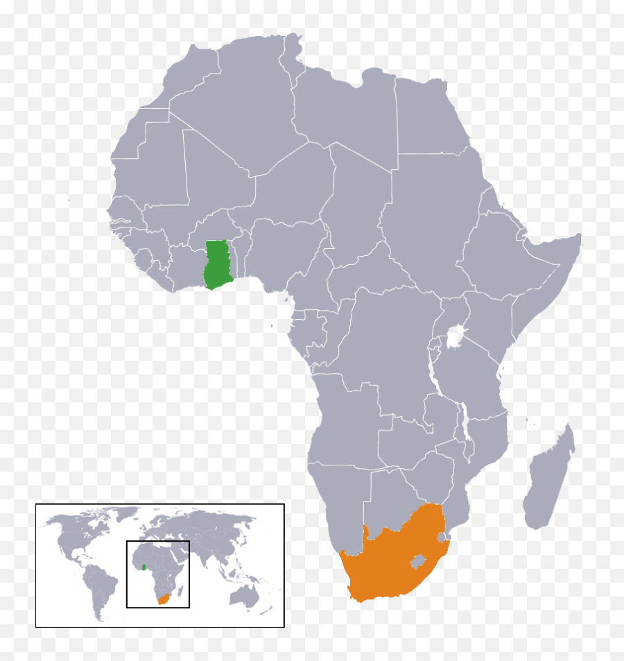 Ghana South Africa Locator - Ghana In South Africa Emoji,South Africa Emoji