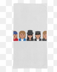 Toalha Guns N Roses Emojis De Music - Cartoon,Guns N Roses Emoji