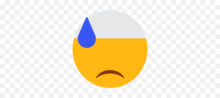 Cap Cold Sweat Dissapointed Face Emoji Face Islam - Circle,Sweat Emoji