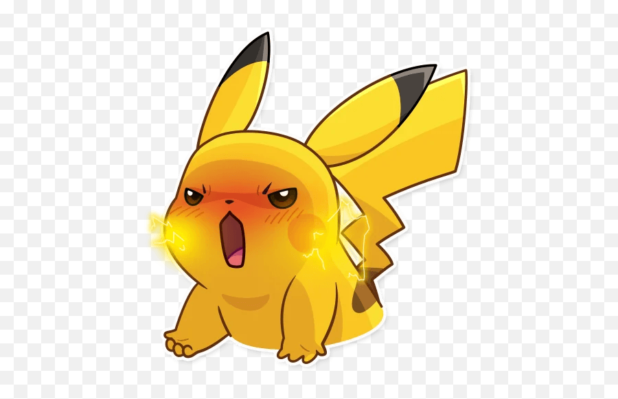 Pikachurage - Discord Emoji Pikachu Sticker For Whatsapp,Rage Emoji