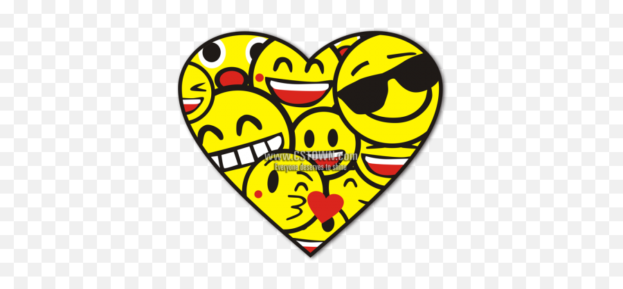 Heart Shape Smile Face Emoji Popular Vinyl Iron - Vinyl Emoji Shirts,Heart Sparkle Emoji