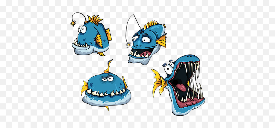 800 Free Set U0026 Icon Vectors - Pixabay Angry Fish Cartoon Png Emoji,Toothy Smile Emoji