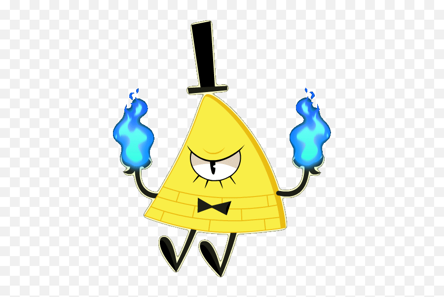 Ask Bill Cipher - Intro Daily Life Others Bill Cipher Gif Png Emoji,Blue Fire Emoji