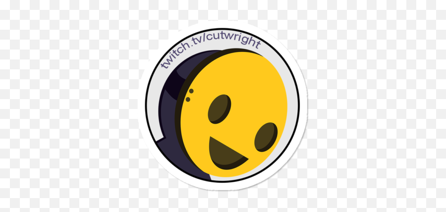 Cutwrightu0027s Habitat Sticker By Cutwright Design By Humans - Circle Emoji,Slapping Emoticon