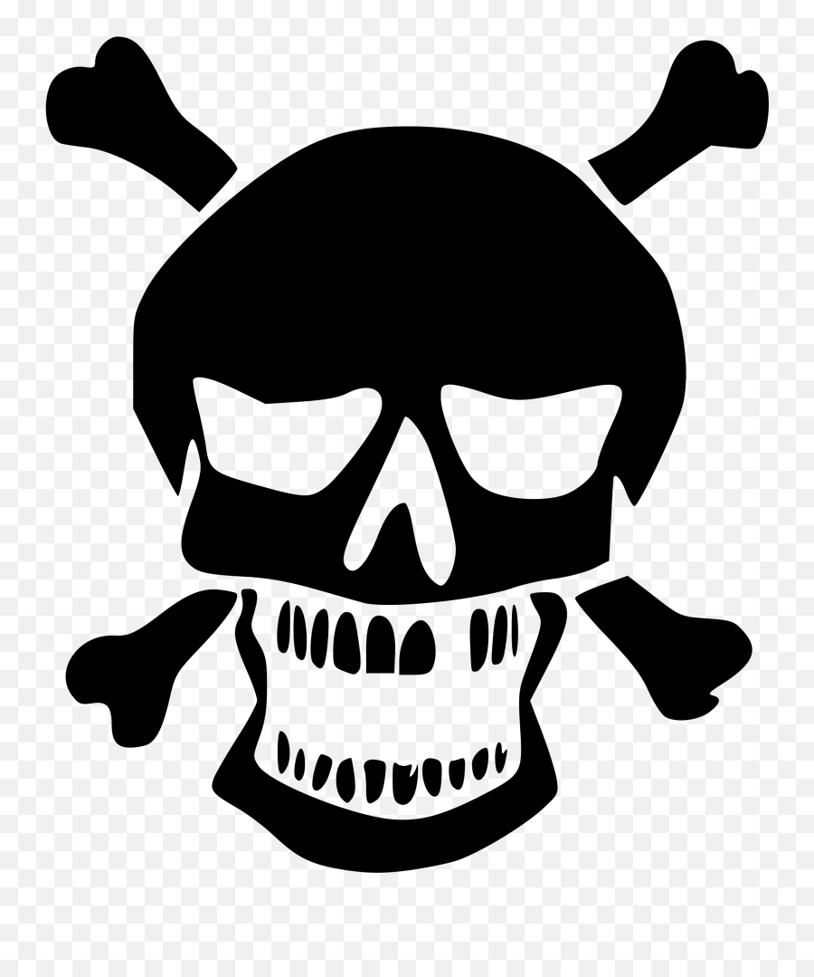 Free Skull And Crossbones Transparent Download Free Clip - Horror Clipart Emoji,Skull Crossbones Emoji