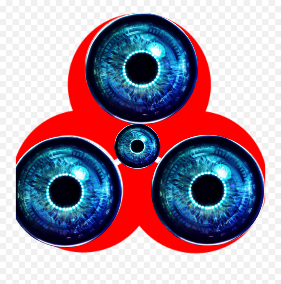 Biohazard Eyes Sticker By Toxic Yeti - Human Robot Eye Picsart Photo Studio Robotics Eye Png Emoji,Yeti Emoji