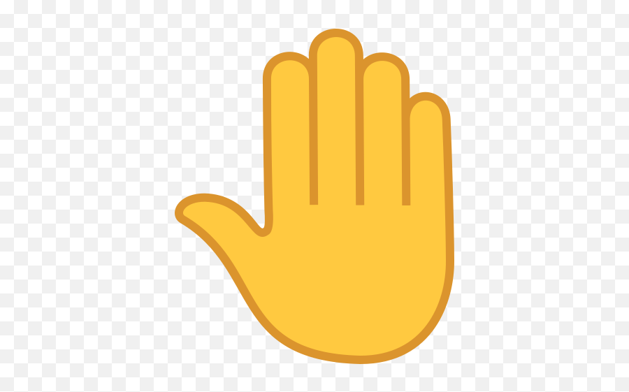Emoji The Raised Back Of The Hand To - Raised Back Of Hand Emoji Gif,Bicep Emoji