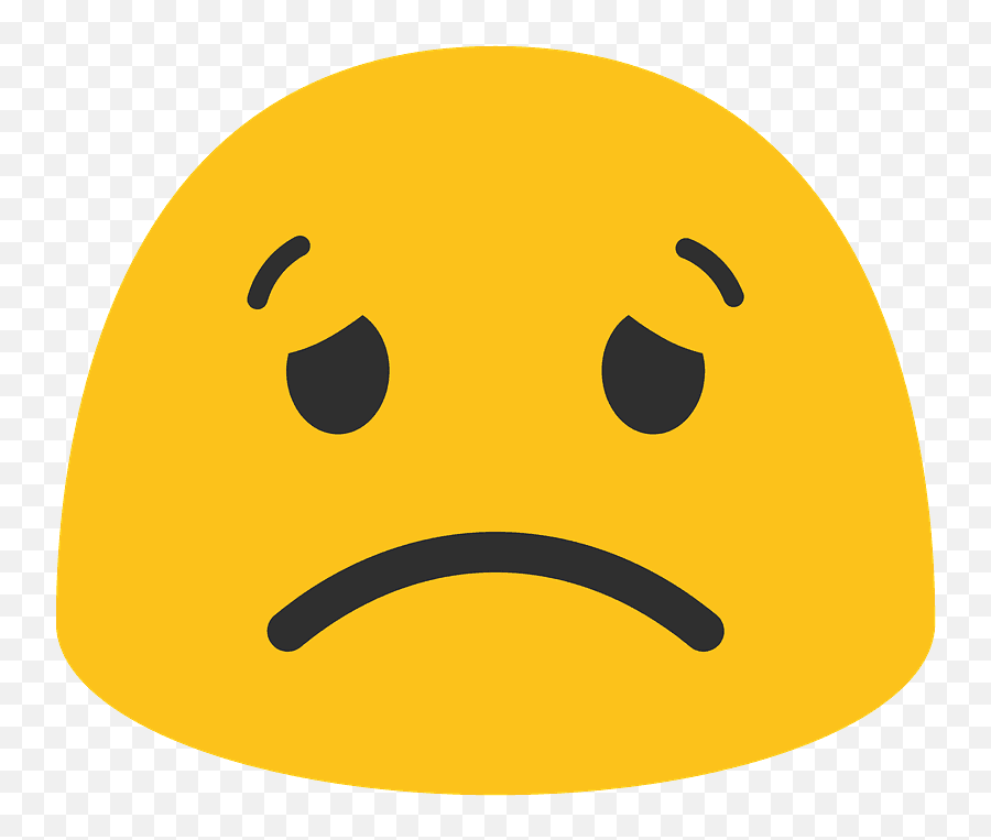 Worried Face Emoji Clipart Free Download Transparent Png - Android Worried Emoji,Fearful Emoji
