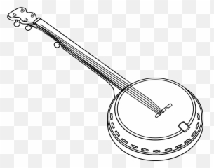 Black Banjo Png Svg Clip Art For Web - Banjo Clip Art Emoji,Banjo Emoji