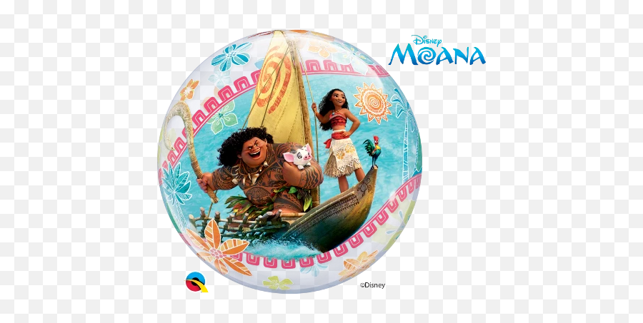 Disney Moana And Maui Bubbles Balloon - Moana 2016 Movie Poster Emoji,Moana Emoji