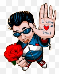 Download Animado Gif De Amor Con Movimiento Png U0026 Gif Base - Rose With Men Gif Emoji,Emoticones De Amor