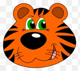 Tiger Face Vector Clipart Image - Clip Art Tiger Face Emoji,Emoji Pencil Case